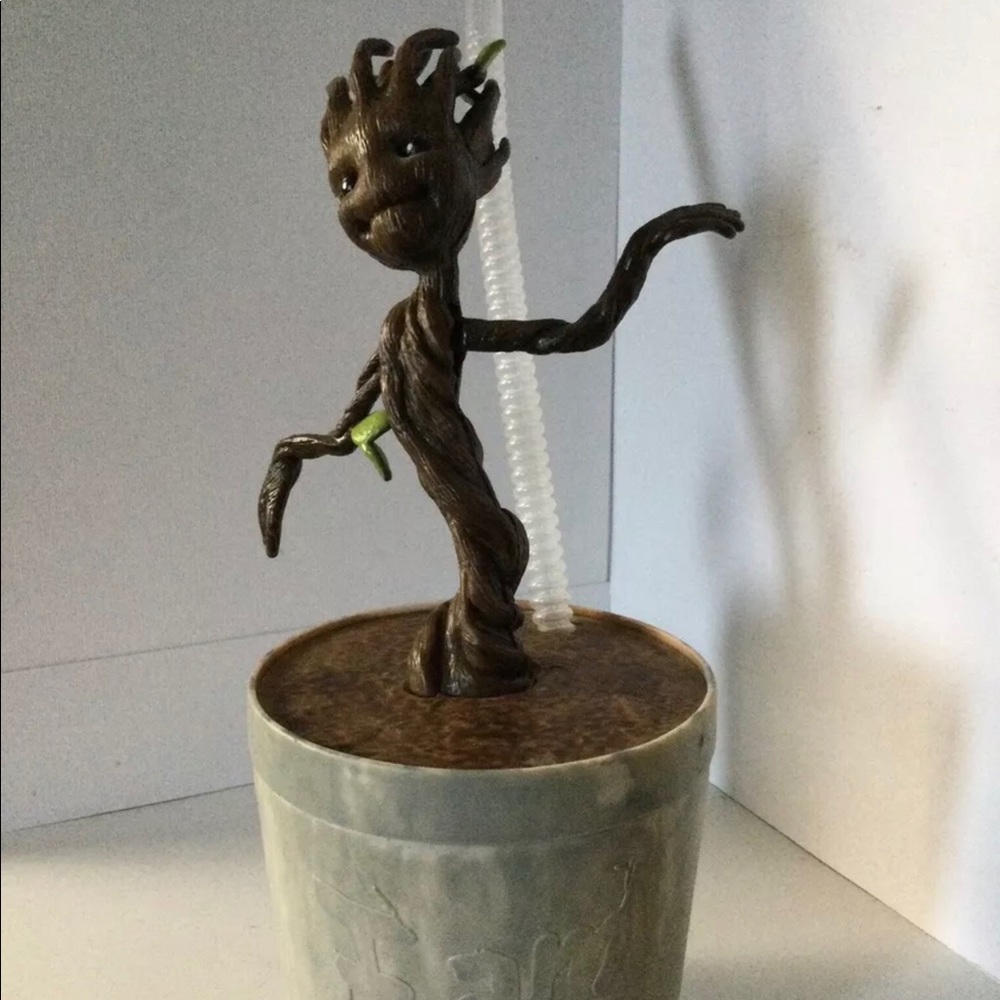 Disney Parks, I Am Groot Cup With Lid and Straw, New